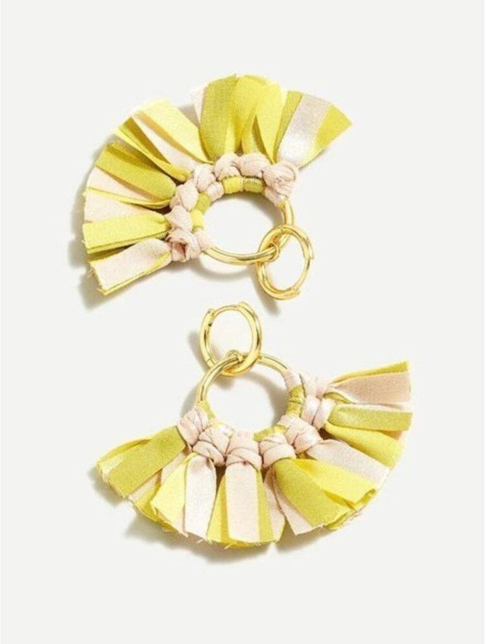 J.Crew Fabric Fan Earrings